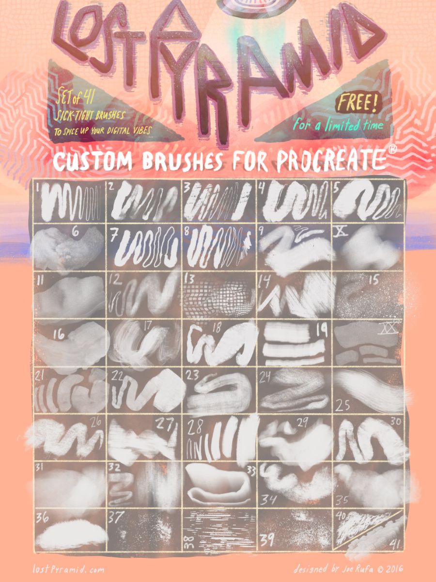 创意手绘 - Procreate笔刷预览效果