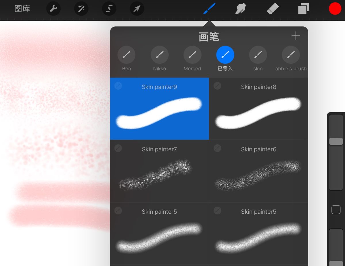 皮肤纹理笔刷 - Procreate笔刷预览效果