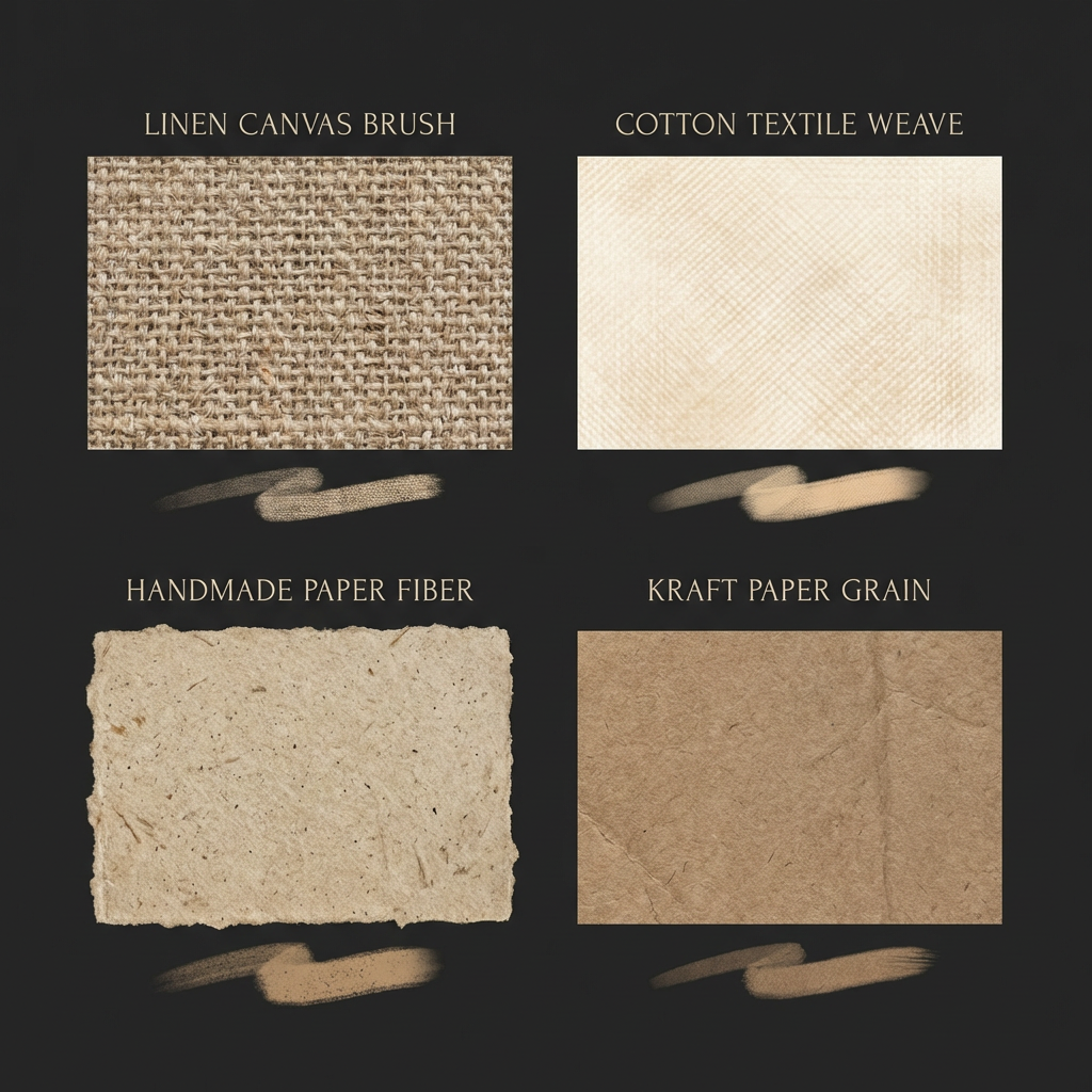 材质纹理笔刷 - Procreate笔刷预览效果