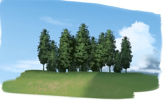 自然环境笔刷 - Procreate笔刷预览效果