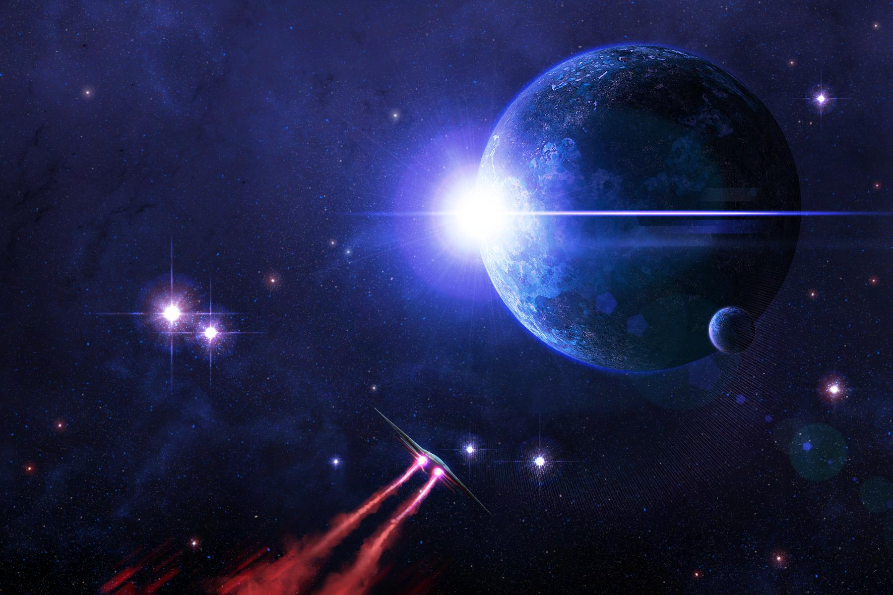 太空艺术画笔 - Procreate笔刷预览效果